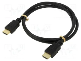 Goobay Cable HDMI High Speed 80101 con Ethernet y chapado en oro, 1 m