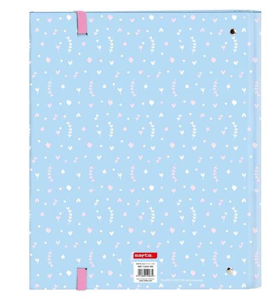 Safta Carpeta 4 Anillas 35mm Blackfit8 "Smile" 27x32x3,5 Cm