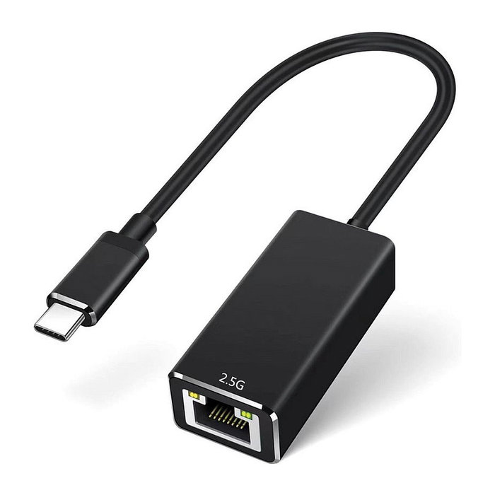 VALUE Conversor de red USB 3.2 Gen 1, Tipo C a 2.5-Gigabit-Ethernet 12.99.1134, Negro VALUE Conversor de red USB 3.2 Gen 1, Tipo C a 2.5-Gigabit-Ethernet 12.99.1134, Negro