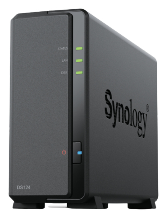 Synology DS124 NAS Servidor Torre 1 Bahía 3.5"/2.5" 1GB DDR4 Synology DS124 NAS Servidor Torre 1 Bahía 3.5"/2.5" 1GB DDR4