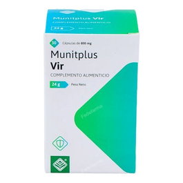 GHEOS Munitplus Vir 30Cap. Complemento alimenticio para el sistema inmune con Cordyceps, Quercitina, Té Verde y Curcumina