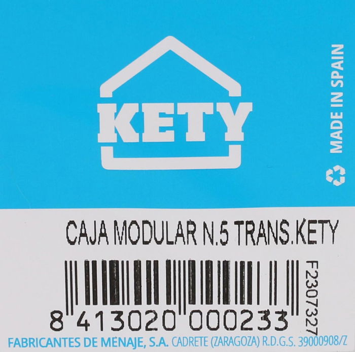 Kety Caja Ordenación Modular 30.5 cm x 8 cm x 5.3 cm (12 Unidades)
