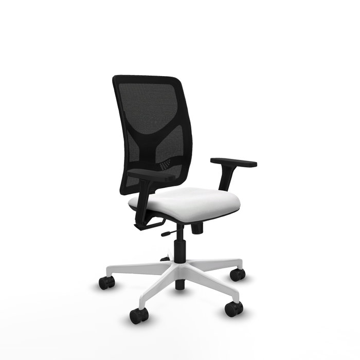 PIQUERAS Y CRESPO Silla de oficina Motilla con mecanismo Sincro/Traslack Blanco y Negro PIQUERAS Y CRESPO Silla de oficina Motilla con mecanismo Sincro/Traslack Blanco y Negro