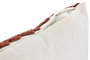 DKD Home Decor Cojín Tufted Blanco y Terracota Pack de 2