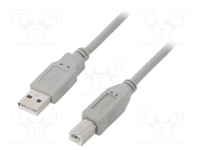 QOLTEC Cable USB 2.0 de USB A a USB B, 1m, gris QOLTEC Cable USB 2.0 de USB A a USB B, 1m, gris