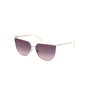 Guess Gafas GU00132 Gafas de Sol Mujer Cat-eye Beige - 58 mm Diametro, 13 mm Puente, 140 mm Patilla