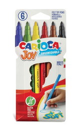 Rotulador Fibra Carioca Joy Estuche De 6 (Set de 24)