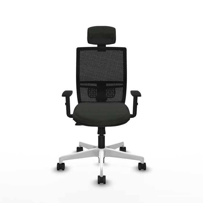 PIQUERAS Y CRESPO Silla de oficina Yunquera con mecanismo Sincro/Traslack, Negra PIQUERAS Y CRESPO Silla de oficina Yunquera con mecanismo Sincro/Traslack, Negra