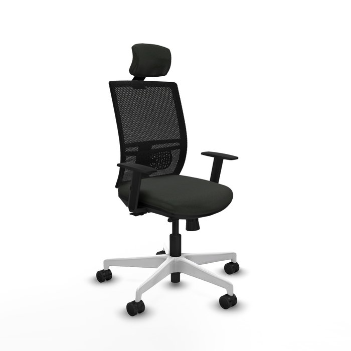 PIQUERAS Y CRESPO Silla de oficina Yunquera con mecanismo Sincro/Traslack, Negra PIQUERAS Y CRESPO Silla de oficina Yunquera con mecanismo Sincro/Traslack, Negra