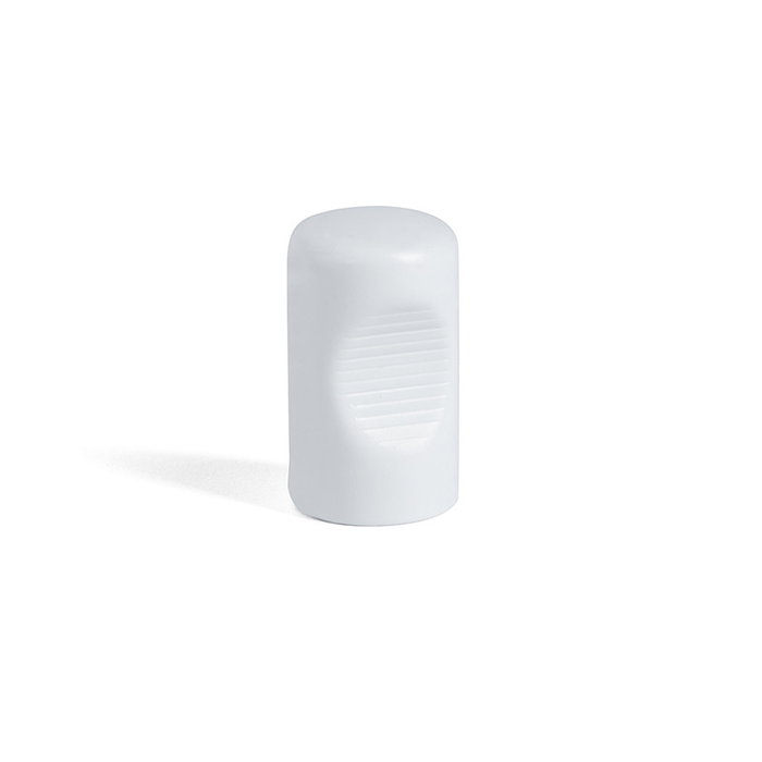 Herrajes Alk Pomo Zamak Modelo Pisa Ø14 H25 Acabado Blanco Mate