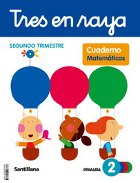SANTILLANA, Cuaderno Matemáticas 2-2º Primaria Tres en Raya Globalizado 2023