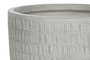DKD Home Decor Set de 4 Maceteros de Magnesia Gris 44x44x43 cm