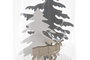 DKD Home Decor Decoración Luminosa Cristal LED Árbol Blanco y Gris