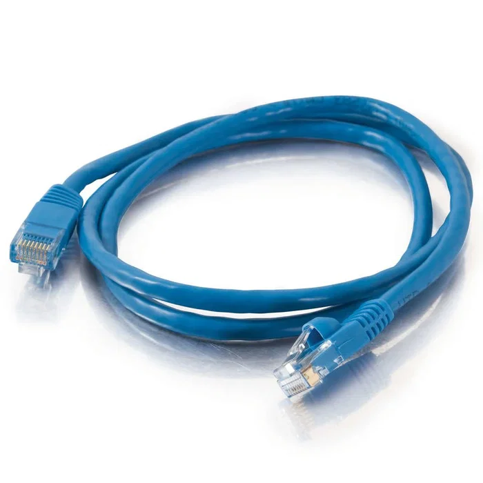 C2G 83161 Cable de Red RJ-45 a RJ:45 Macho Cat5e UTP U/UTP 1 Metro Azul - Cable Patch con Funda Protectora Antienganche