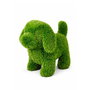 Faura Figura Decorativa de Césped Artificial Perro, Resistente a la Intemperie y Rayos UV, Incluye Elementos de Fijación para el Suelo, 23 x 35 x 33 cm
