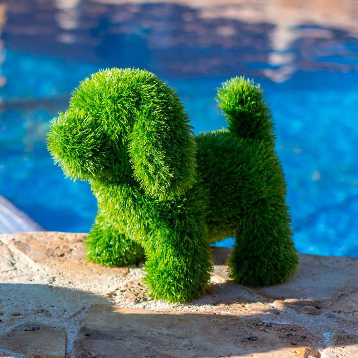 Faura Figura Decorativa de Césped Artificial Perro, Resistente a la Intemperie y Rayos UV, Incluye Elementos de Fijación para el Suelo, 23 x 35 x 33 cm Faura Figura Decorativa de Césped Artificial Perro, Resistente a la Intemperie y Rayos UV, Incluye Elementos de Fijación para el Suelo, 23 x 35 x 33 cm