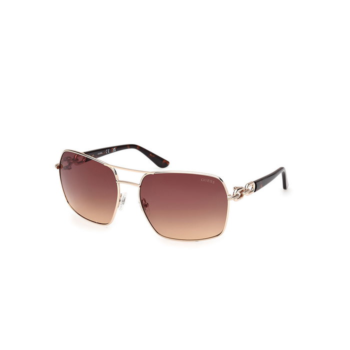 Guess GU00159 Gafas de Sol para Mujer Aviador con Lente 63 mm y Varilla 130 mm, Metal, 33F