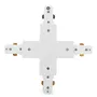 Conector X Carril Bifásico Blanco para Focos de LEDs