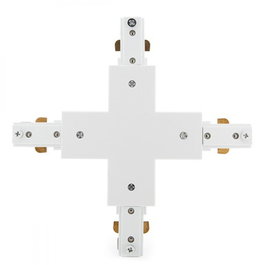 Conector X Carril Bifásico Blanco