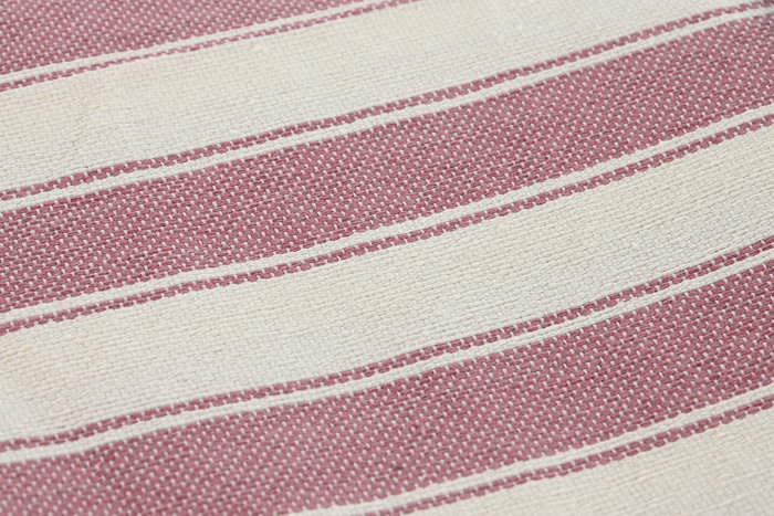 DKD Home Decor Plaid Rosa Crudo 260 x 230 cm (2 Unidades) Algodón Reciclado/Poliéster Hecho a Mano Multiusos