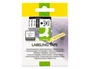 Q-connect MK-221 Cinta para Rotuladoras Brother, Blanco-Negro 9mm x 8m, Consumible Compatible para Etiquetas de Oficina, Taller o Tienda