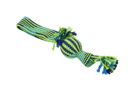 kruuse Buster Cuerda con Chirriador, Asa y Pelota de Vinilo 44cm