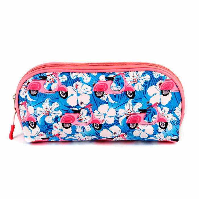 Oh My Pop Neceser Jelly Pequeño Pink Scooter Azul Nailon Mujer 27x14x7 cm