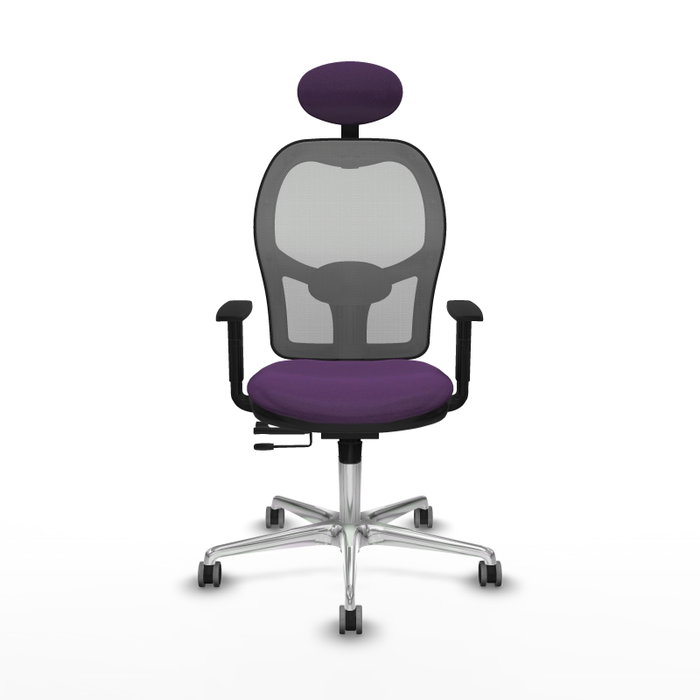 PIQUERAS Y CRESPO Silla de oficina Jorquera con mecanismo Sincro/Traslack, Morado y Gris PIQUERAS Y CRESPO Silla de oficina Jorquera con mecanismo Sincro/Traslack, Morado y Gris