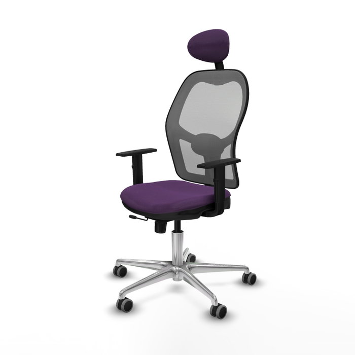 PIQUERAS Y CRESPO Silla de oficina Jorquera con mecanismo Sincro/Traslack, Morado y Gris PIQUERAS Y CRESPO Silla de oficina Jorquera con mecanismo Sincro/Traslack, Morado y Gris