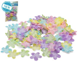 Atosa Pack de 144 Flores Hawaianas Decorativas Multicolor 22x14,5 cm