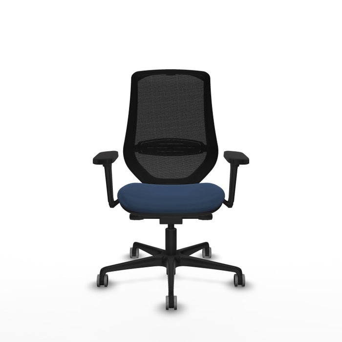 PIQUERAS Y CRESPO Silla de oficina Mardos Azul marino y Negro