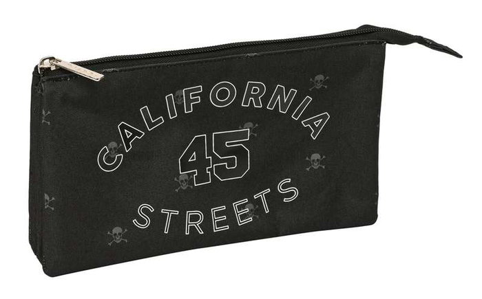 Safta Estuche Portatodo Triple Bolso Escolar California con 3 Cremalleras, 120 x 30 x 220 mm Safta Estuche Portatodo Triple Bolso Escolar California con 3 Cremalleras, 120 x 30 x 220 mm