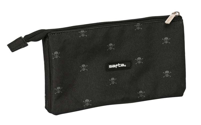 Safta Estuche Portatodo Triple Bolso Escolar California con 3 Cremalleras, 120 x 30 x 220 mm Safta Estuche Portatodo Triple Bolso Escolar California con 3 Cremalleras, 120 x 30 x 220 mm