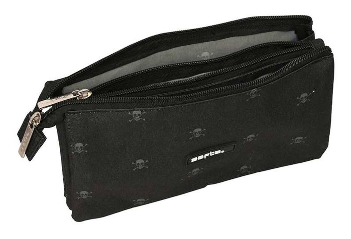 Safta Estuche Portatodo Triple Bolso Escolar California con 3 Cremalleras, 120 x 30 x 220 mm Safta Estuche Portatodo Triple Bolso Escolar California con 3 Cremalleras, 120 x 30 x 220 mm