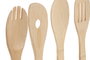 DKD Home Decor Chinalight 2025 Utensilio Básico Beige Natural Bambú Set de 4 Piezas 1 x 30 x 6 cm