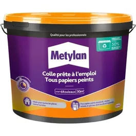 Metylan 2958245 Pegamento Listo para Usar para Todo Tipo de Papeles Pintados, Cubo 4,5 kg