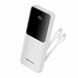 Vention Powerbank FHOW0 10000mAh 22.5W Blanca con Cables USB-C y Lightning