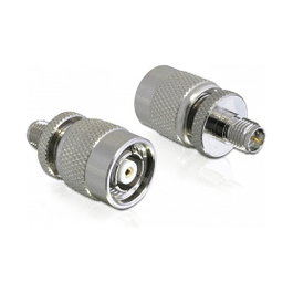 DeLOCK 88411 Adaptador WLANz RP-SMA a RP-TNC Plata