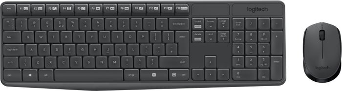 Logitech MK235 Combo de Teclado y Ratón Inalámbrico Gris Logitech MK235 Combo de Teclado y Ratón Inalámbrico Gris