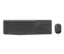 Logitech MK235 Conjunto de teclado y ratón inalámbrico, Gris, Distribución US International