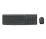 Logitech MK235 Conjunto de teclado y ratón inalámbrico, Gris, Distribución US International