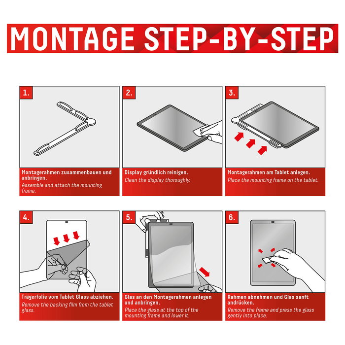 Displex Protector de Pantalla Vidrio Templado 9H para Apple iPad 10.9" (2022) / 11" (2025), Ultra Delgado, Resistente a Impactos y Rayones, Fácil Aplicación, Transparente