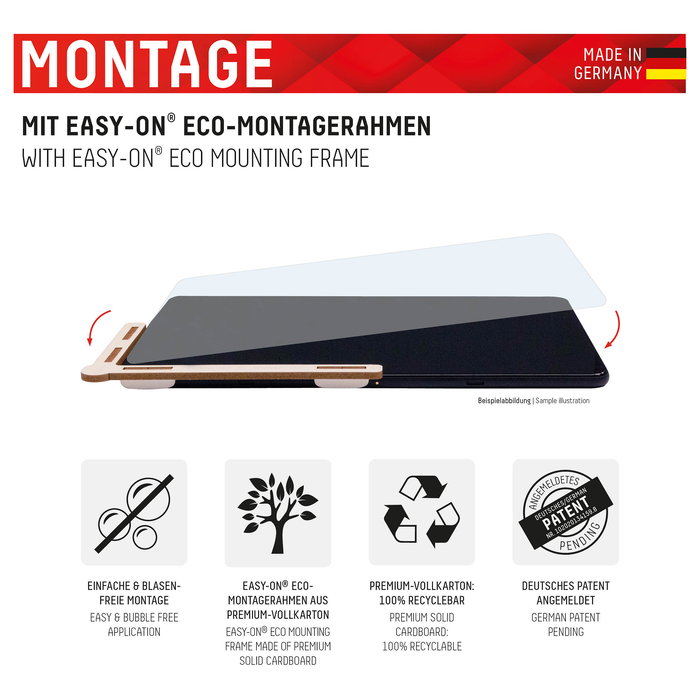 Displex Protector de Pantalla Vidrio Templado 9H para Apple iPad 10.9" (2022) / 11" (2025), Ultra Delgado, Resistente a Impactos y Rayones, Fácil Aplicación, Transparente