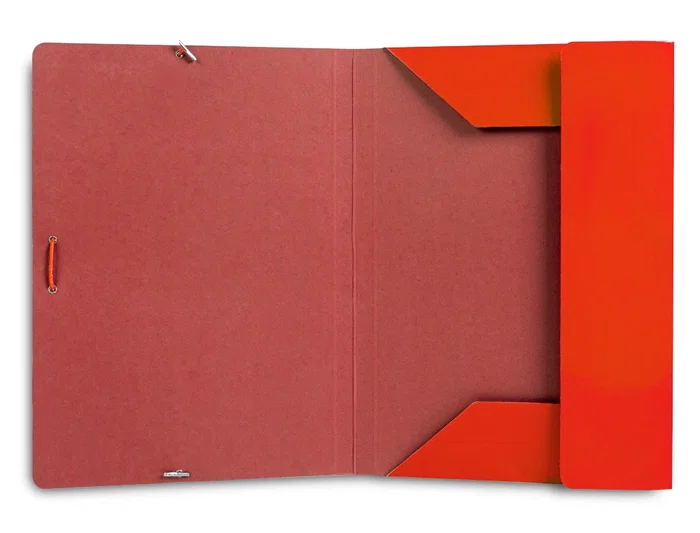 Liderpapel Carpeta Gomas Tres Solapas Cartón Plastificado Folio Colores Surtidos