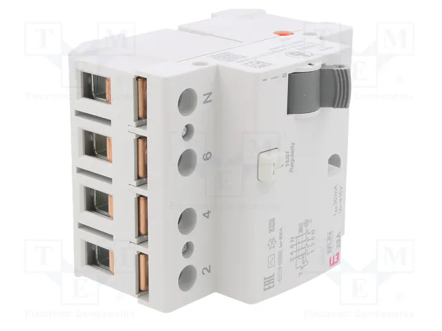 ETI POLAM EFI-P4 AC 25/0.03 Interruptor Diferencial 4 Polos 25A 30mA ETI POLAM EFI-P4 AC 25/0.03 Interruptor Diferencial 4 Polos 25A 30mA