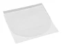 Q-connect Funda Autoadhesiva para CD/DVD de Polipropileno Transparente con Solapa - Pack 10 Unidades - Almacenamiento y Conservación de Discos