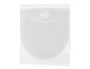 Q-connect Funda Autoadhesiva para CD/DVD de Polipropileno Transparente con Solapa - Pack 10 Unidades - Almacenamiento y Conservación de Discos