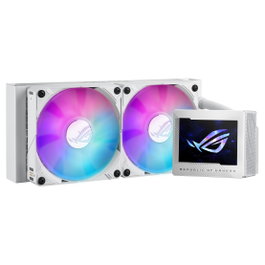 ASUS ROG RYUJIN III 240 ARGB White, Refrigeración Líquida Todo en Uno 240mm, 2 Ventiladores 12cm, Blanco