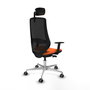 PIQUERAS Y CRESPO Silla de oficina Mardos Naranja y Negro