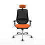 PIQUERAS Y CRESPO Silla de oficina Mardos Naranja y Negro